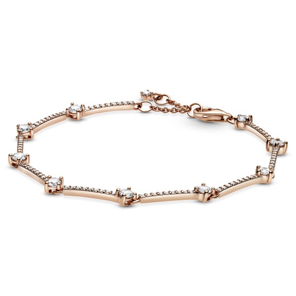 Funkelnde Pavé-Stäbe PANDORA Armband 589217C01