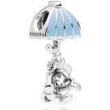 PANDORA Charm-Anhänger Disney Jiminy Cricket and umbrella silver 797492EN41